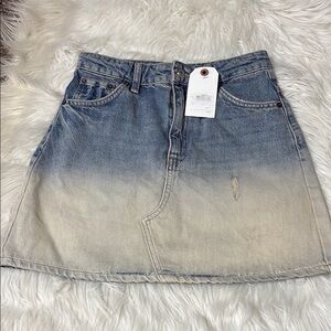 Denim Ombre Skirt